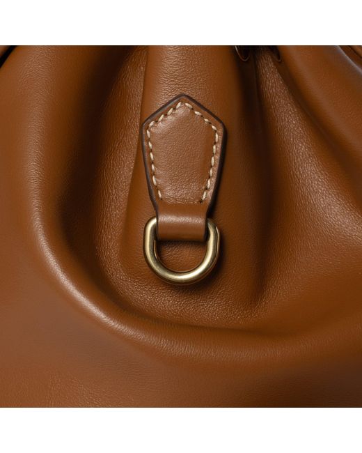 Miu Miu Brown Leather Backpack