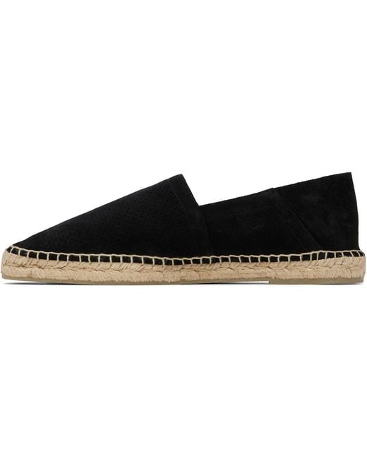 Tom Ford Black Barnes Straw Sandals for men