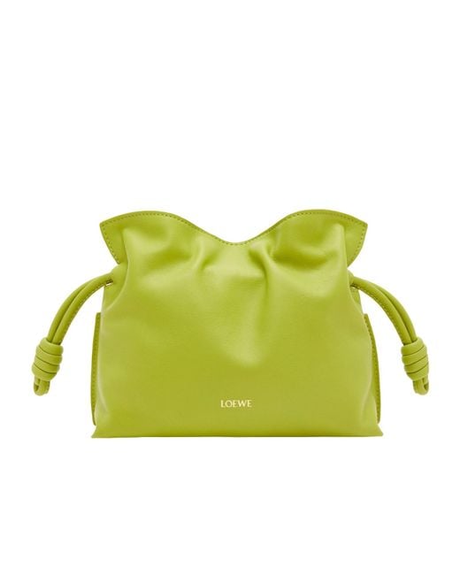 Loewe Green Mini Flamenco Clutch