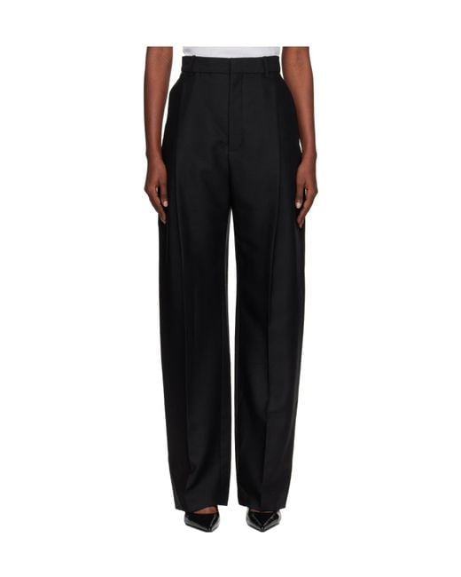 Wardrobe NYC Black Pleat-Detail Trousers