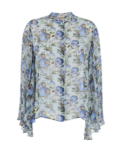 Semicouture Blue Semi Couture Tahila Top