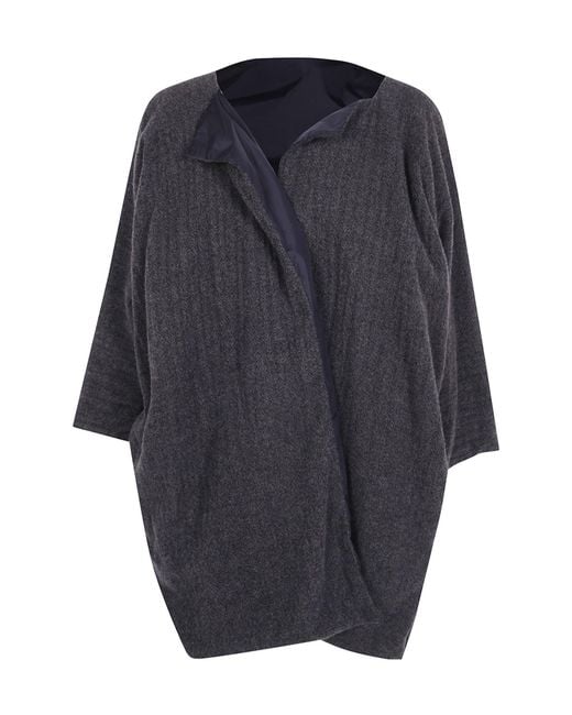Daniela Gregis Blue 'Spezia' Washed Reversible Coat