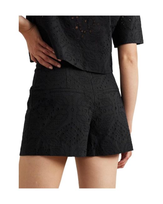 Veronica Beard Black Fabian Shorts