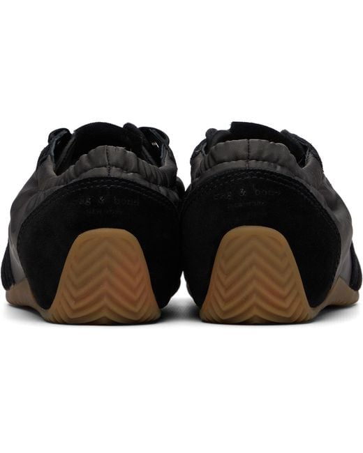 Rag & Bone Black Emilee Ballet Runner Sneakers