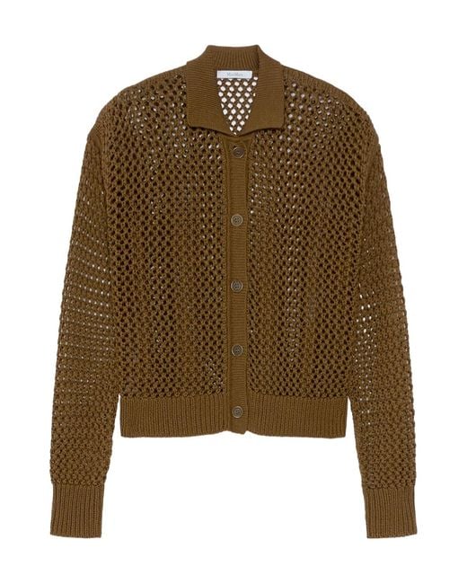 Max Mara Green Long-Sleeved Knitwear