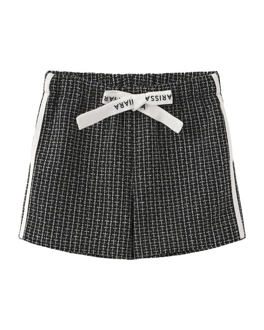 Marissa Chiara Black Logo Webbing Shorts