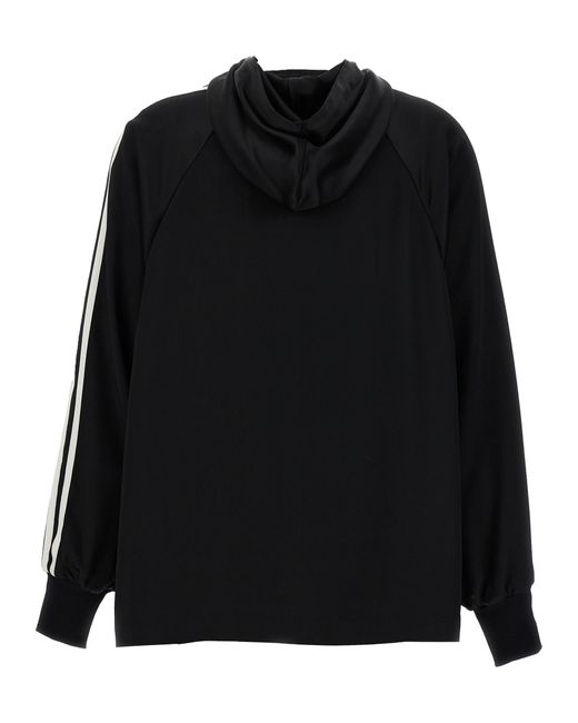 Y-3 Black Stripe Detailed Zip-Up Jacket