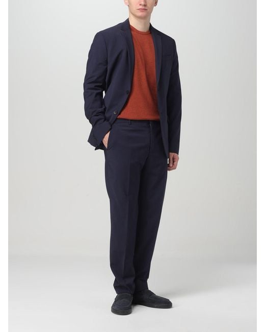 Calvin Klein Blue Two-Button Wool Jacket for men