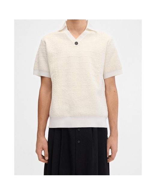 Jacquemus White The Scala Short Sleeved Polo Shirt for men