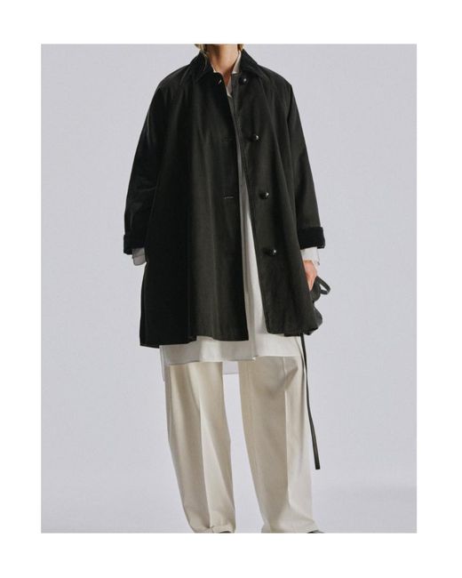 The Row Gray Ina Long-Sleeve Trench Coat