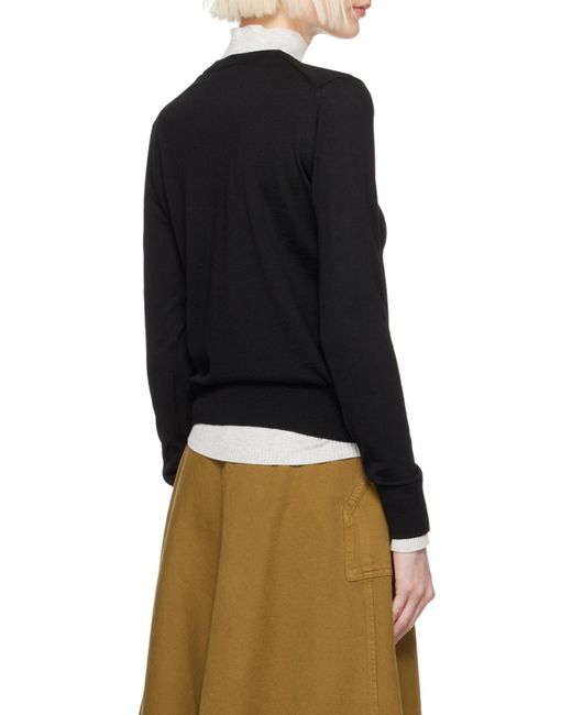 Maison Kitsuné Black Maison Kitsuné Baby Fox Patch Jumper