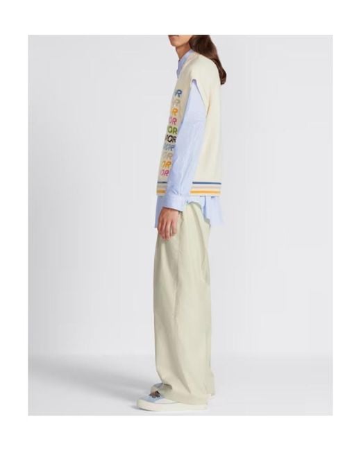 Dior Natural Homme High Waist Straight Leg Pants for men