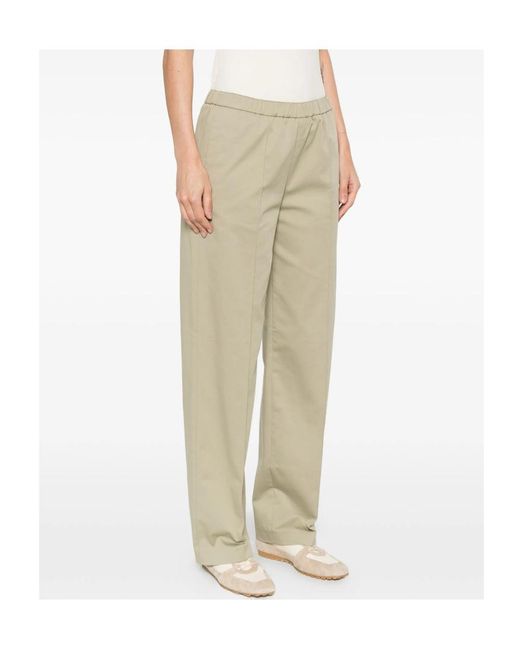 Fabiana Filippi Natural Elastic Waist Casual Pants