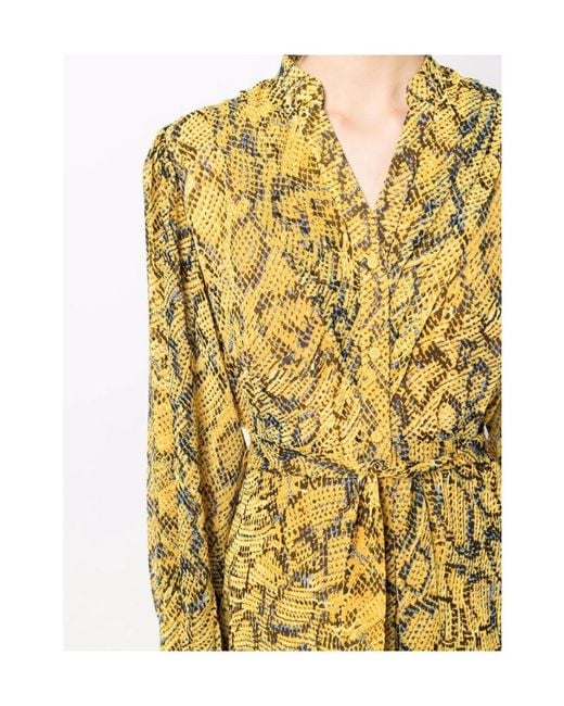 Diane von Furstenberg Metallic Belted Snake-Print Maxi Dress