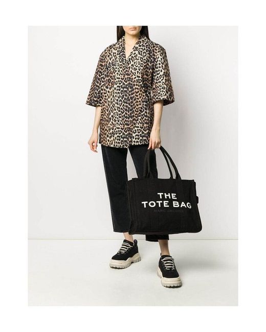 Marc Jacobs Black Logo Printed Handbag
