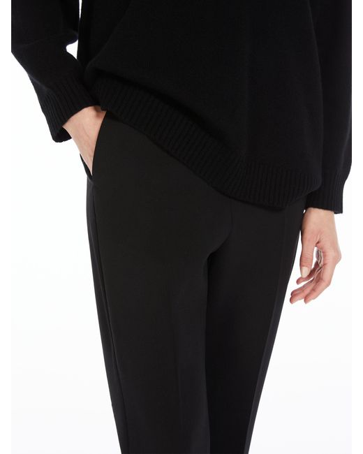 Max Mara Black High Waist Slim Fit Trousers
