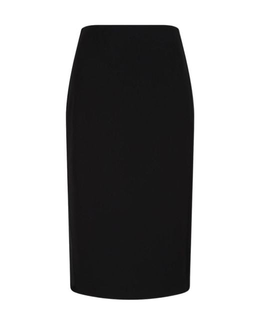 Elisabetta Franchi Black High-Waist Pencil Skirt