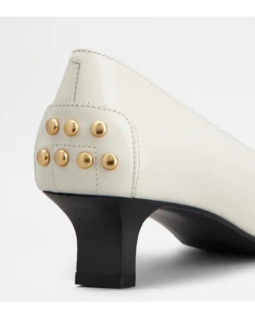 Tod's White Pumps