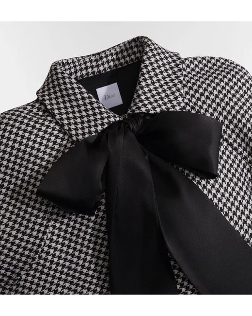 Dior Gray Cape With Tied Neckline