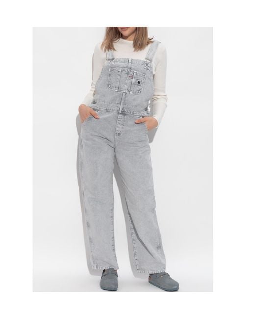 Carhartt Gray Bib Dungarees
