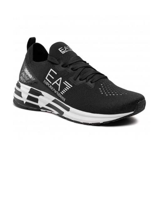EA7 Black Crusher Distance Low-Top Sneakers for men