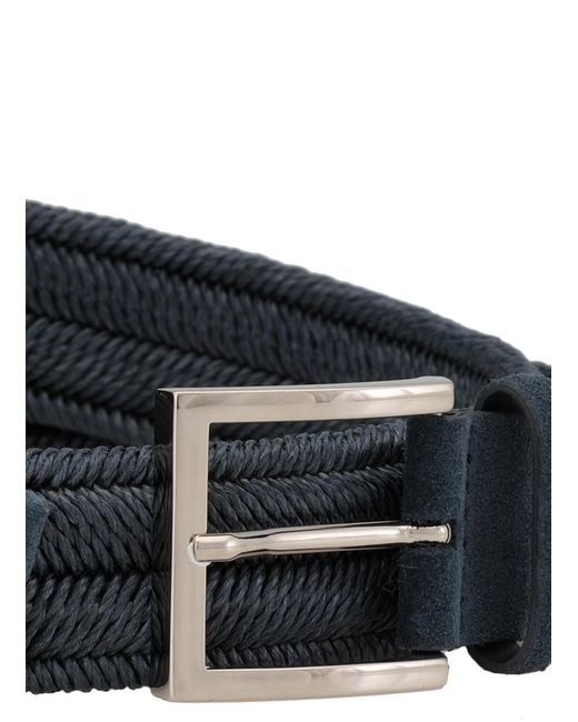 Orciani White Logo Belt for men