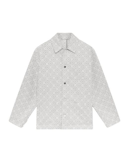 Casablanca White Monogram Workwear Jacket for men