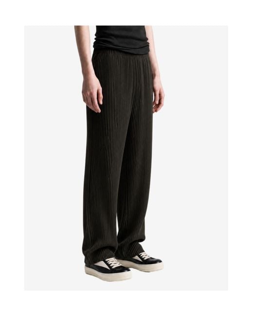 Homme Plissé Issey Miyake Gray Monthly Colors July Pleated Trousers for men