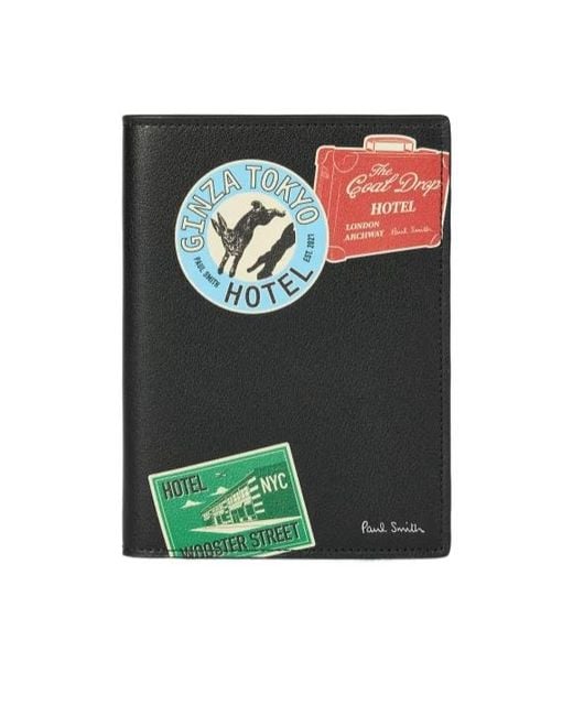Paul Smith Green Travel Sticker Passport Holder for men