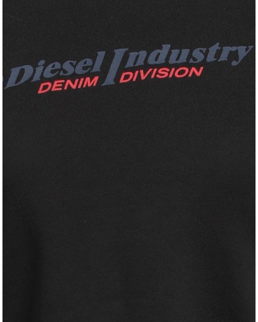 DIESEL Black Printed Sweatshirts