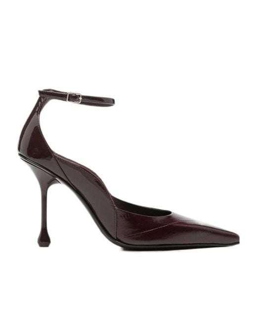 Jimmy Choo Brown Quinci 95 Pumps