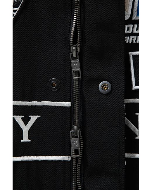Wooyoungmi Black Long-Sleeved Zipper Casual Jacket for men