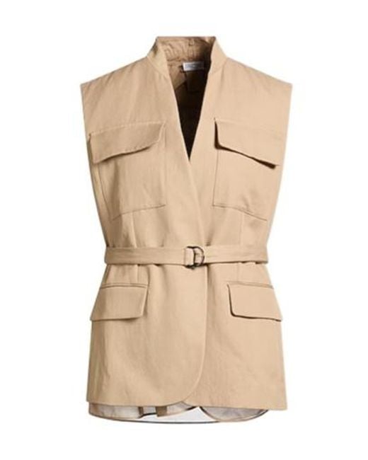 Brunello Cucinelli Natural Minimal Solid Waistcoat