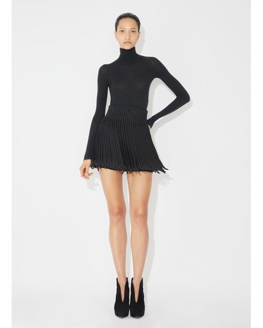 Alaïa Black Alaïa Second Skin Turtleneck Bodysuit