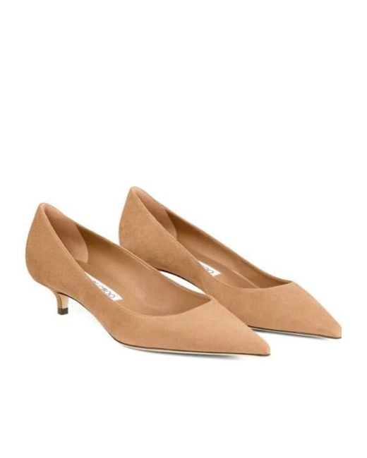 Jimmy Choo Natural Amelia Pointed-Toe Pumps