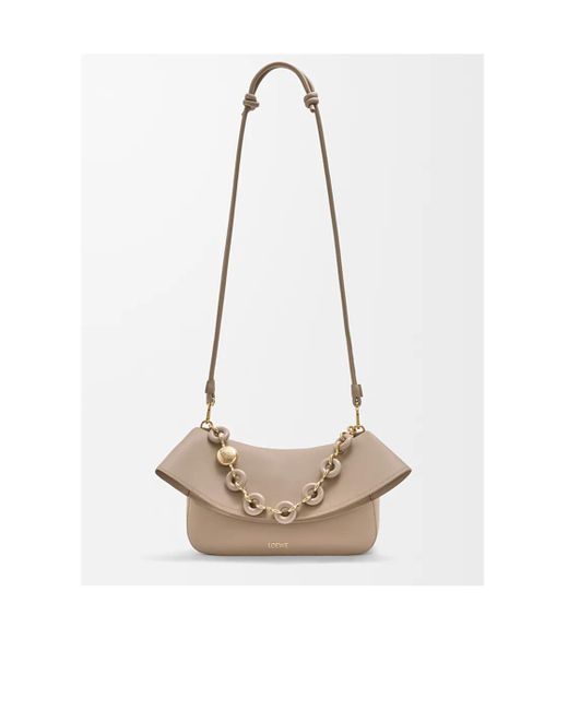 Loewe Natural Medium Leather Ola Shoulder Bag