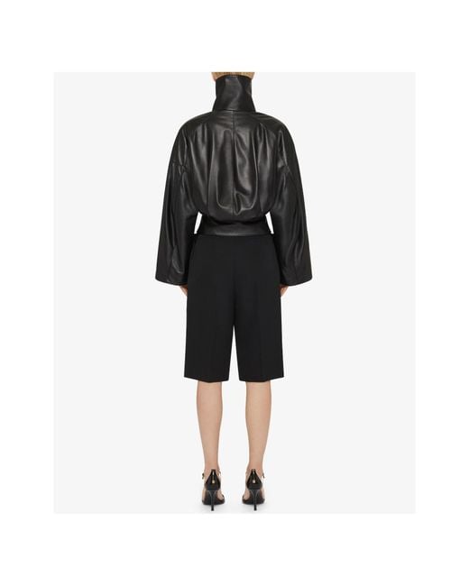 Givenchy Black Wool Longline Shorts