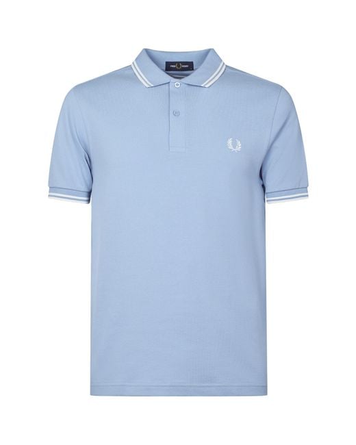 Comme des Garçons Blue Short-Sleeved Polo Shirt for men