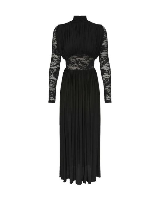 Zimmermann Black Rebellion Lace-Insert Maxi Dress