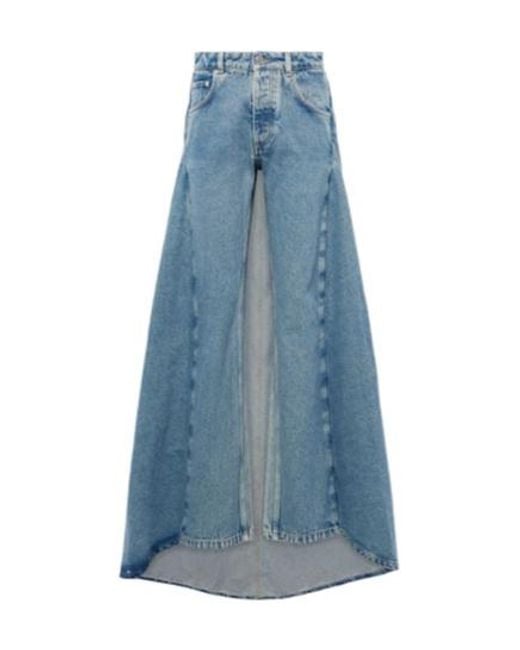 Jean Paul Gaultier Blue Straight-Leg Jeans