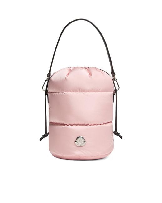Moncler Pink Caradoc Drawstring Bucket Bag