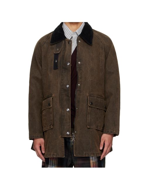 ANDERSSON BELL Brown Kerri Trapez Work Jacket for men