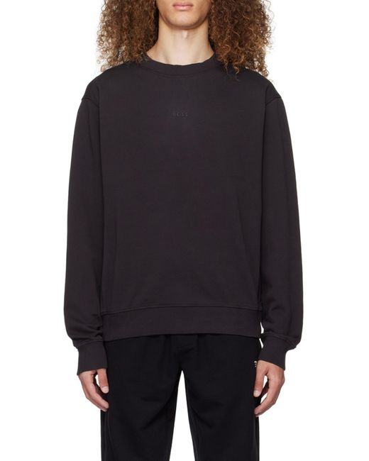 Boss Black Boss Logo Embroidered Crewneck Sweatshirt for men