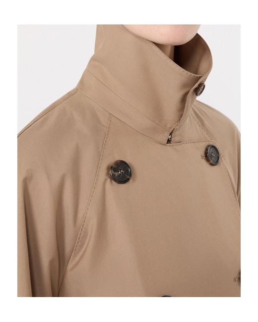 Max Mara Natural Collared Long-Sleeved Coat