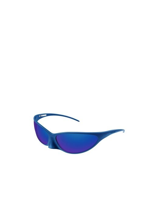 Balenciaga Blue Eyewear Cat Eye Frame Sunglasses for men