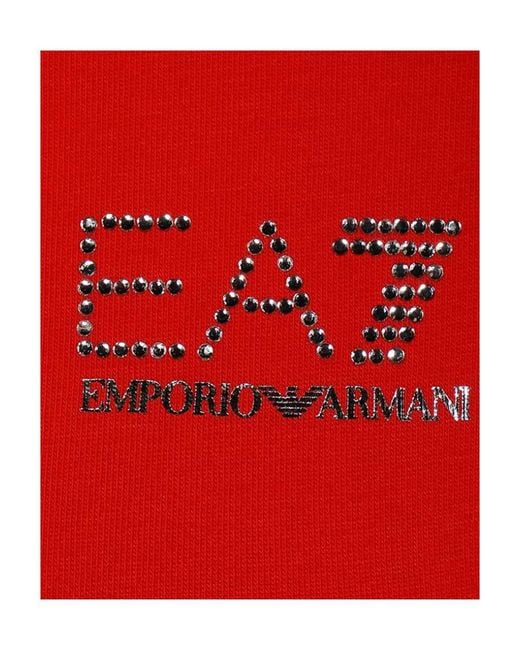 Emporio Armani Red Short-Sleeved T-Shirt