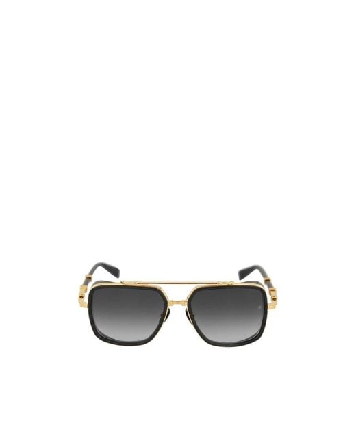 Balmain White Officier Aviator Sunglasses