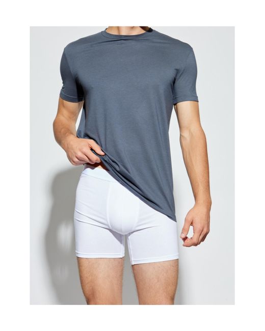 DSquared² Blue Short-Sleeved Crewneck T-Shirt for men