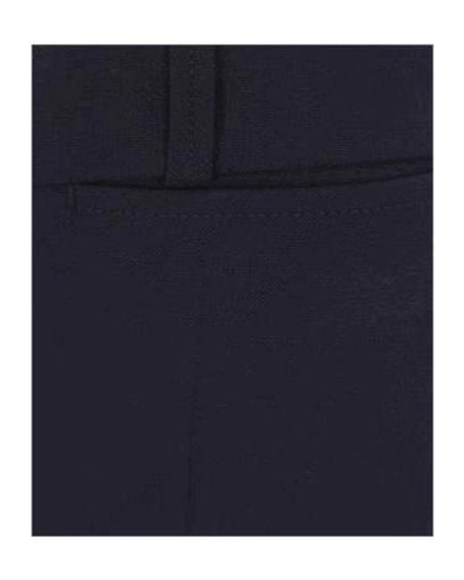Chloé Blue Belt Loop Wool Bell Bottoms