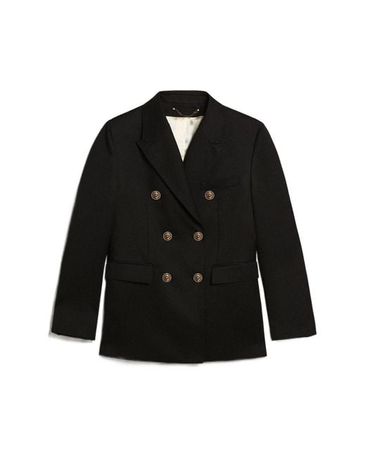 Golden Goose Deluxe Brand Blue Double-Breasted Tailored Blazer